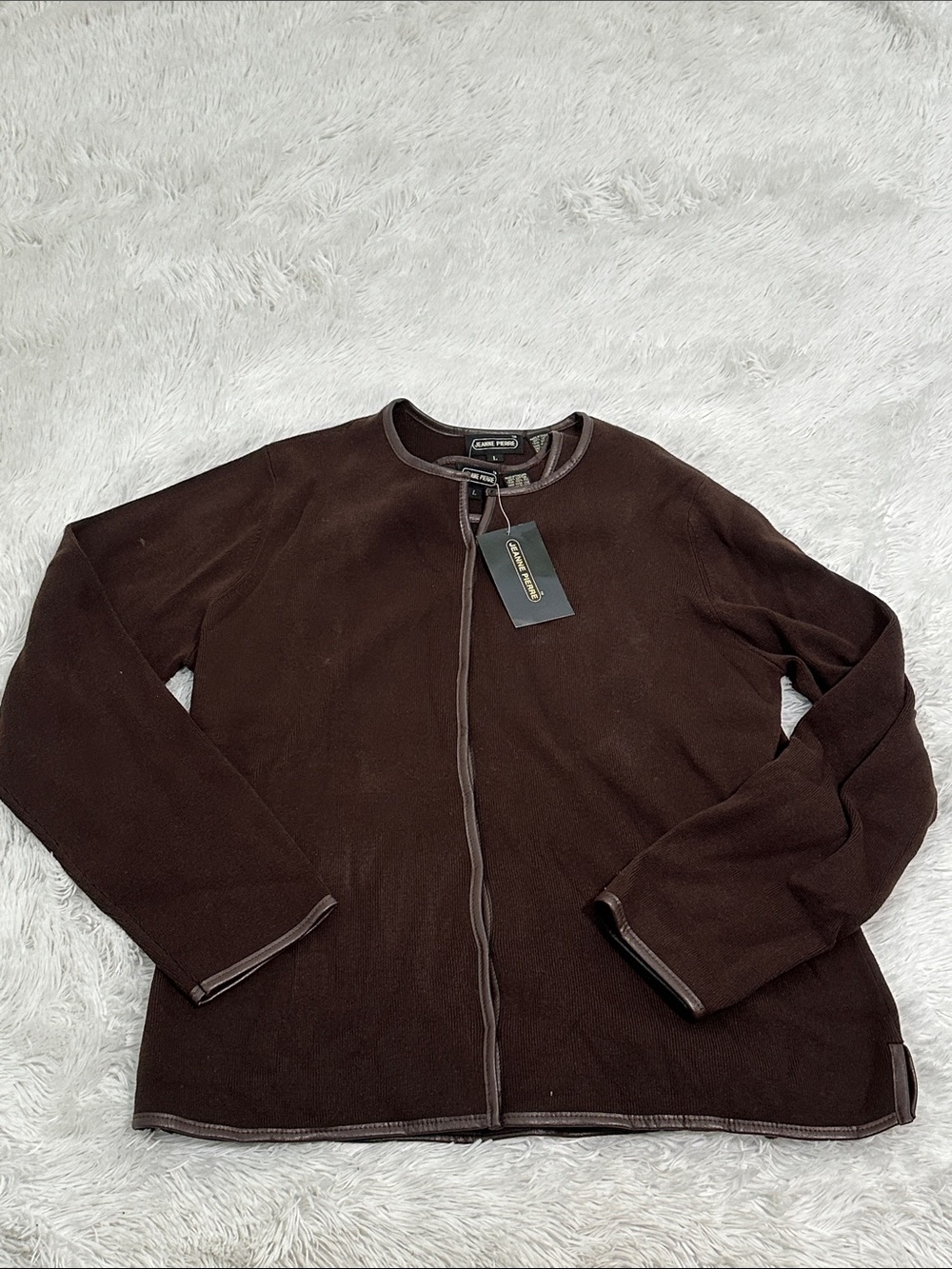 🥕 NWT Jeanne Pierre Cardigan Sweater Set